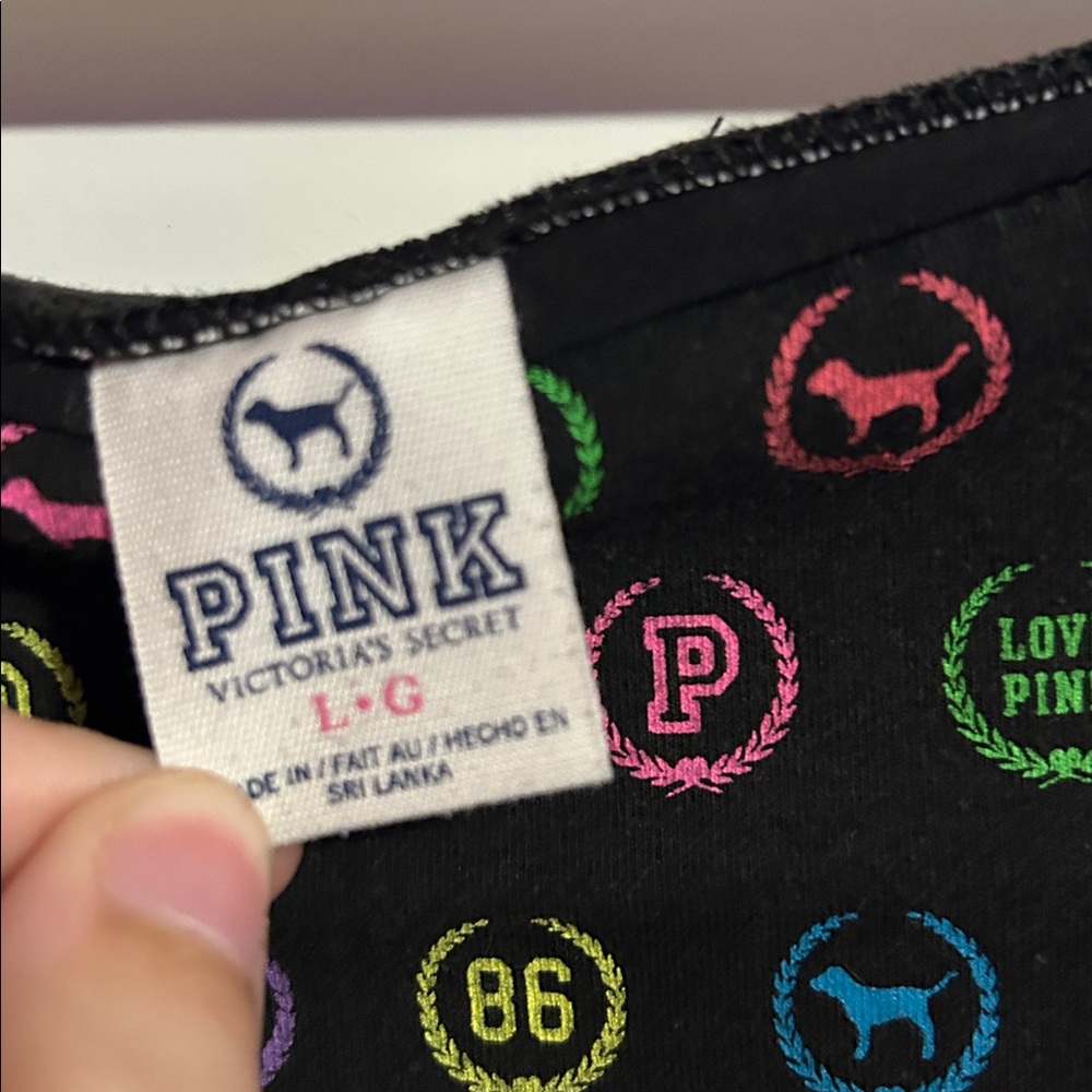 VS Pink fold over flare yoga pants - Picture 6 of 6